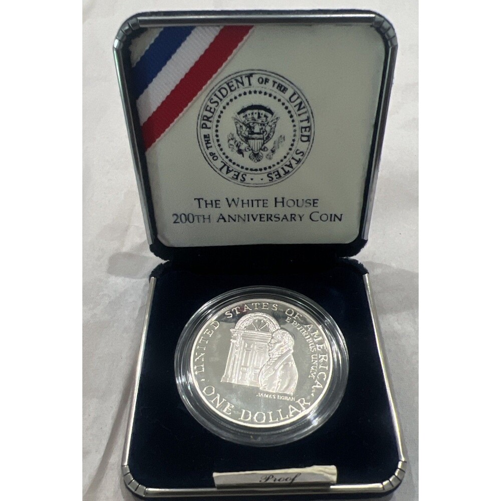 1992 White House 200th Anniversary Proof Silver Coin U.S. Mint West Point